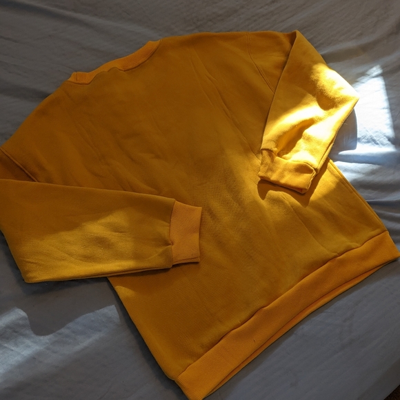 2/$20 BEE KIND Mustard Crew Neck Sweater - Picture 5 of 7